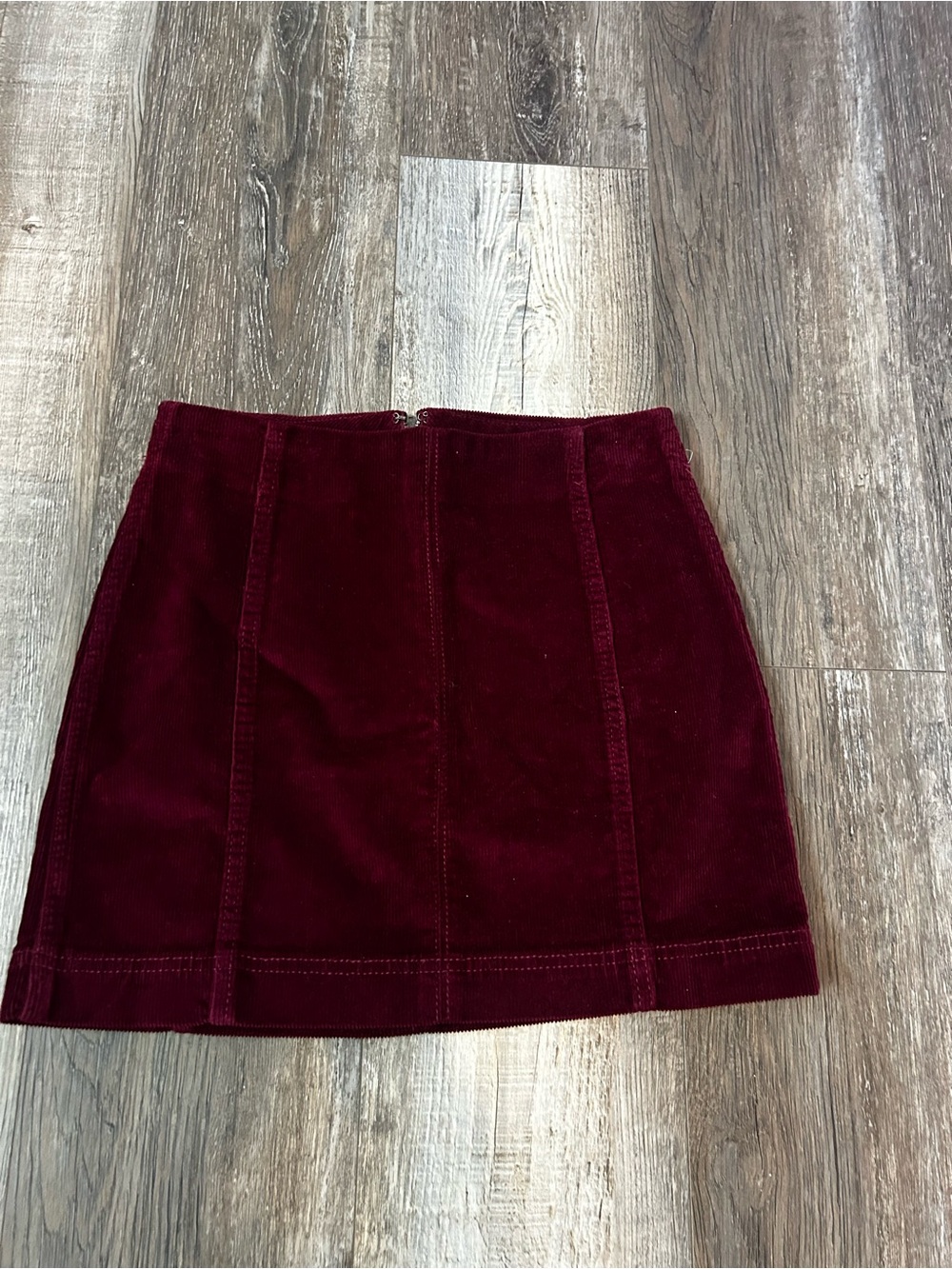 Wild Fable Burgundy Corduroy Mini Skirt